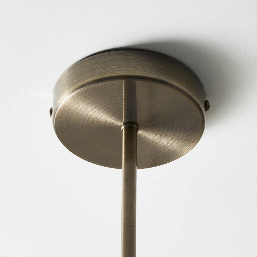 Kingsholm 5-Light Antique Brass Semi-Flush Ceiling Light