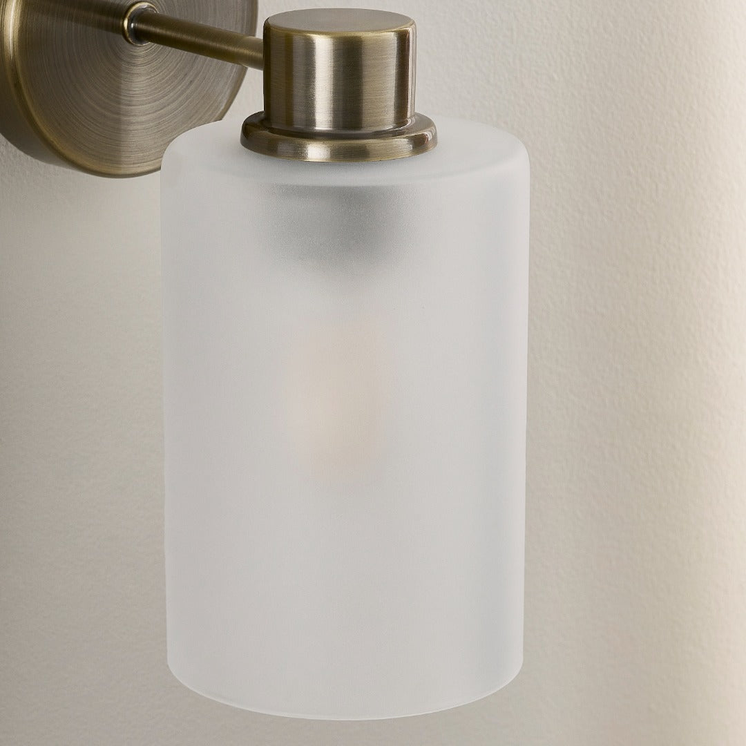 Kingsholm Antique Brass Wall Light