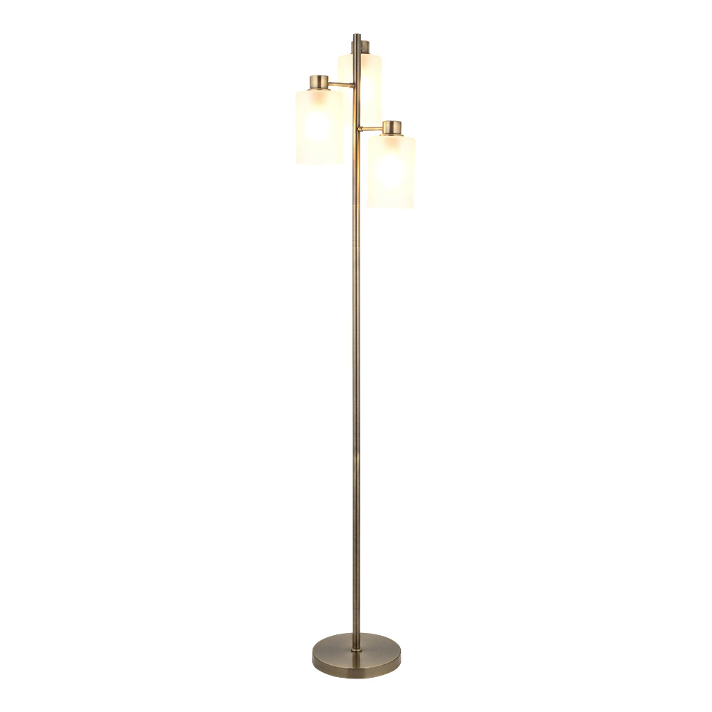 Kingsholm Antique Brass Floor Lamp