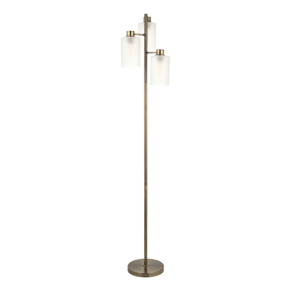 Kingsholm Antique Brass Floor Lamp
