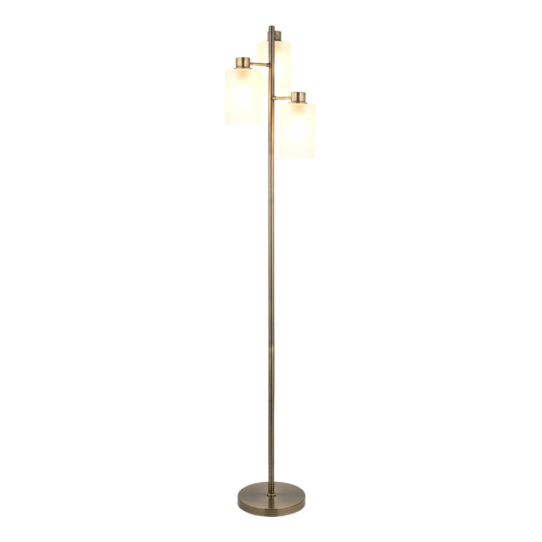 Kingsholm Antique Brass Floor Lamp