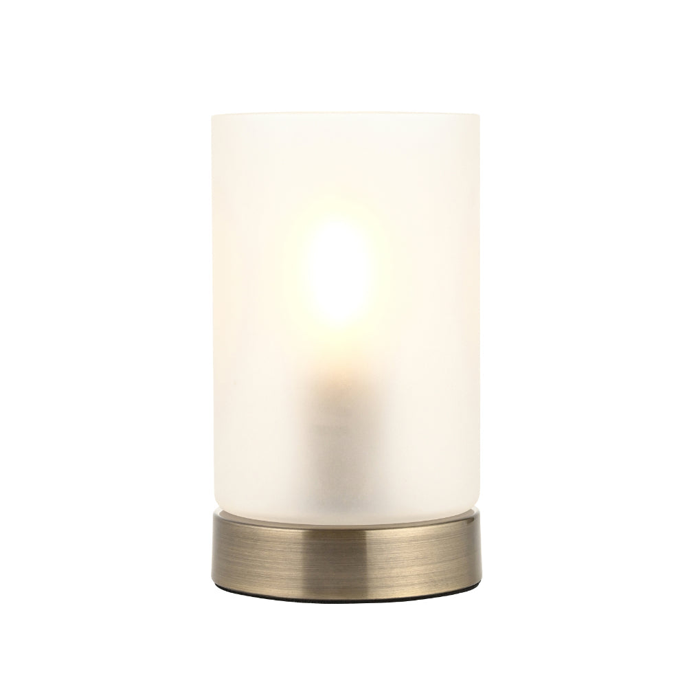 Kingsholm Antique Brass Touch Table Lamp