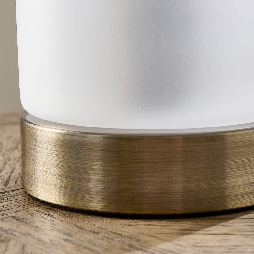 Kingsholm Antique Brass Touch Table Lamp