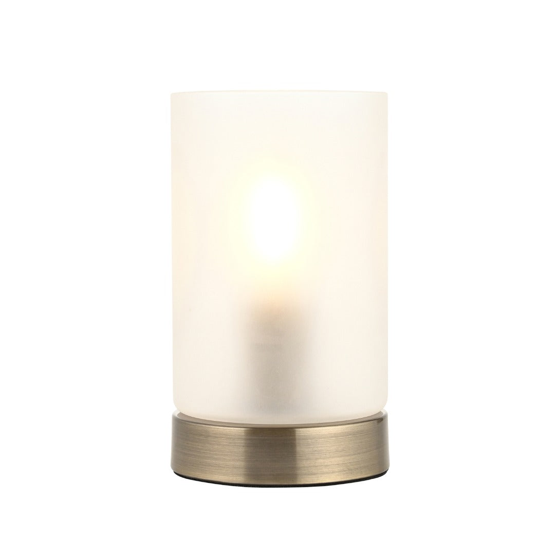 Kingsholm Antique Brass Touch Table Lamp