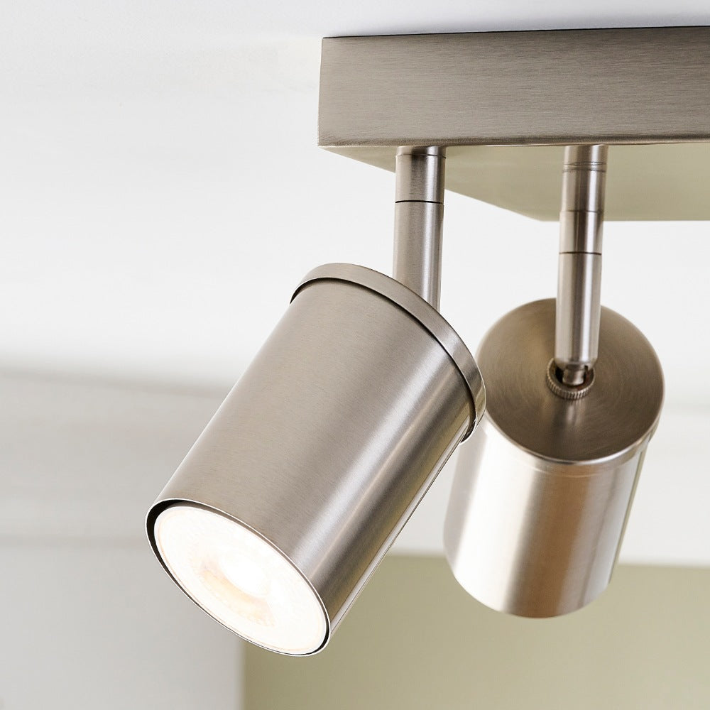 Talbot 4-Light Brushed Nickel Spot Plate