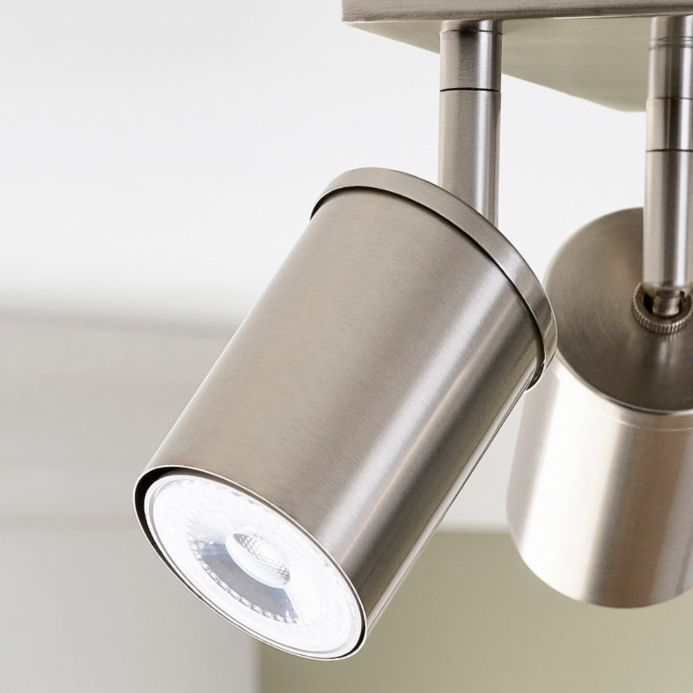 Talbot 4-Light Brushed Nickel Spot Plate