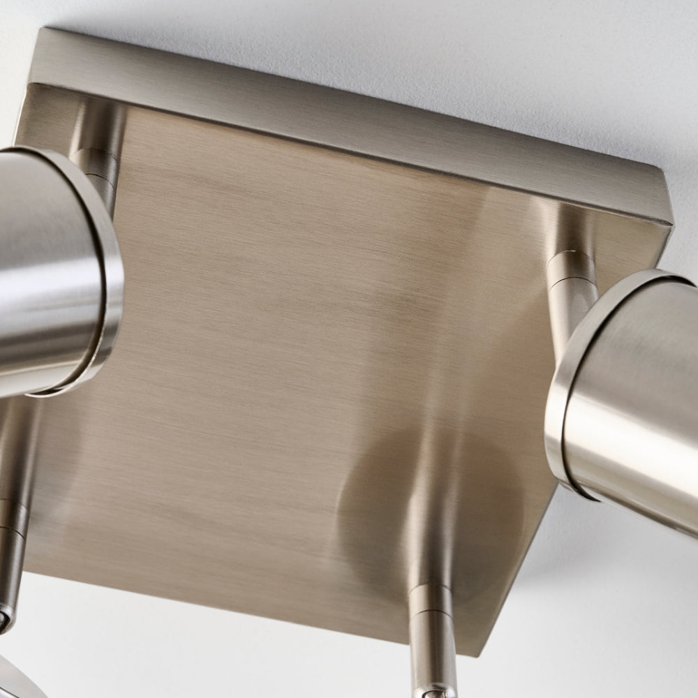 Talbot 4-Light Brushed Nickel Spot Plate