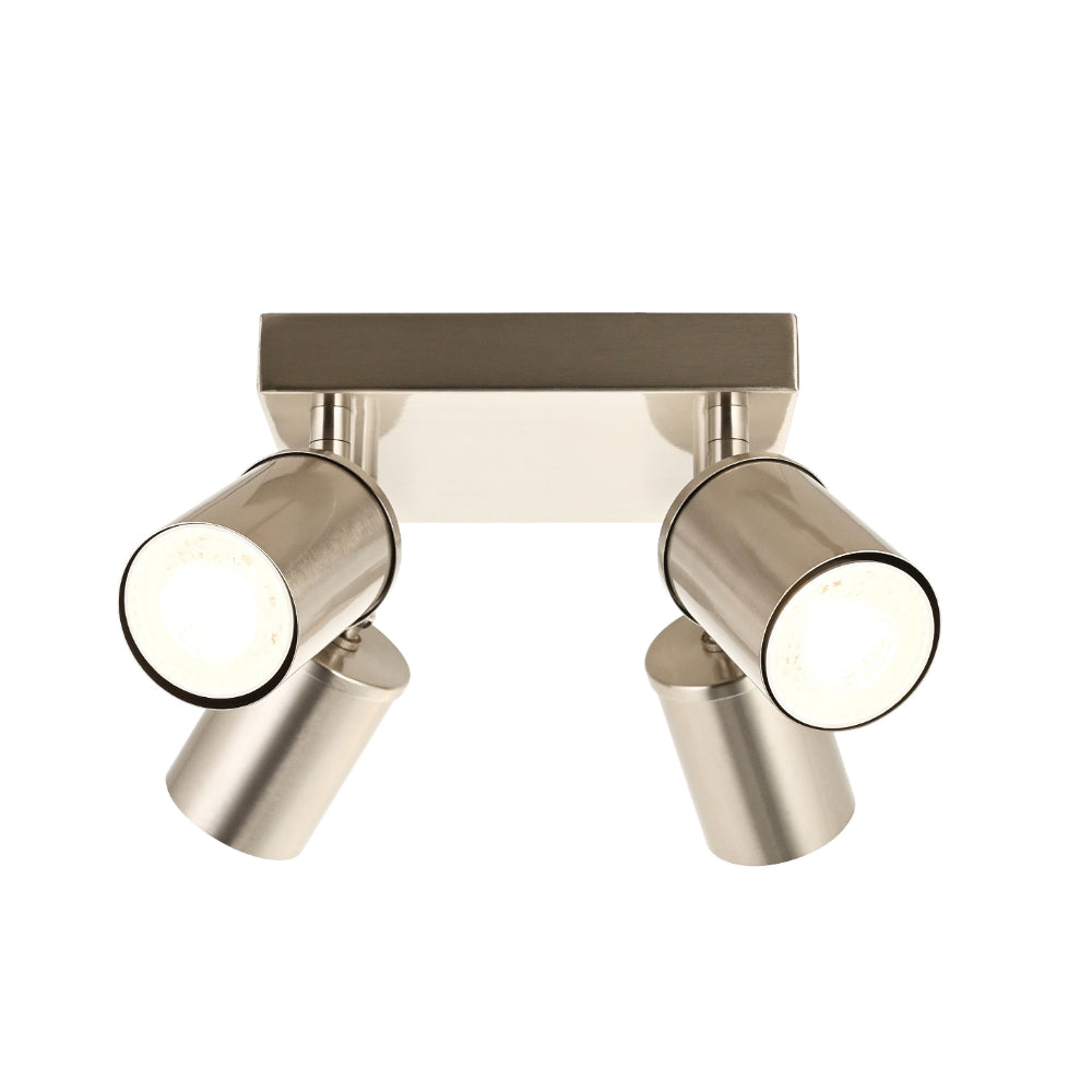 Talbot 4-Light Brushed Nickel Spot Plate