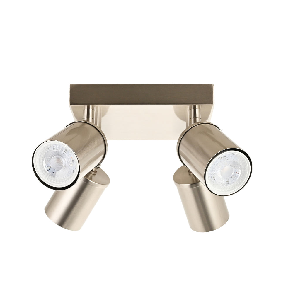 Talbot 4-Light Brushed Nickel Spot Plate