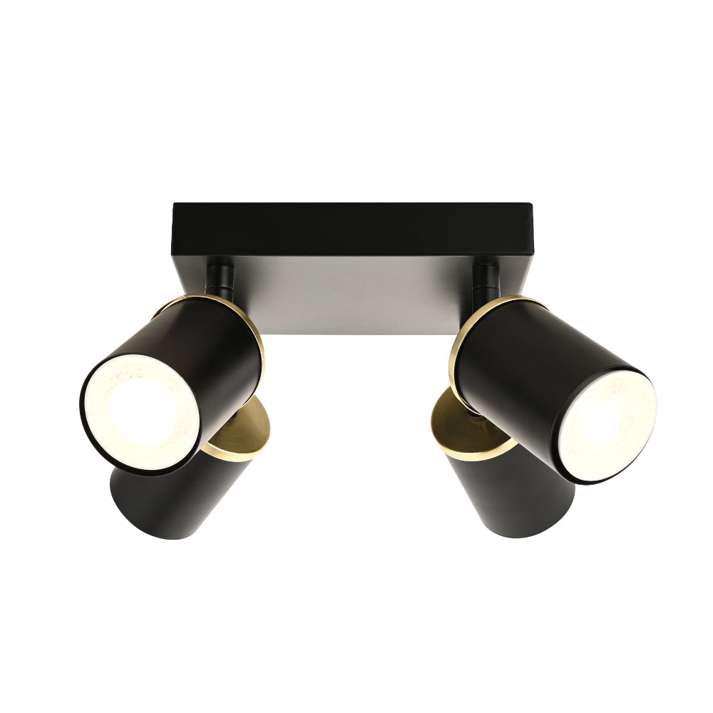 Talbot 4-Spot Matte Black Plate