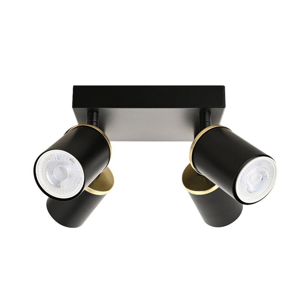 Talbot 4-Spot Matte Black Plate