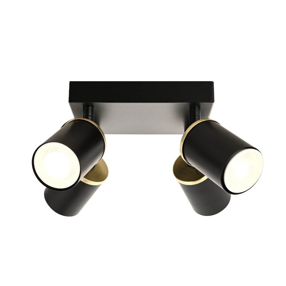 Talbot 4-Spot Matte Black Plate