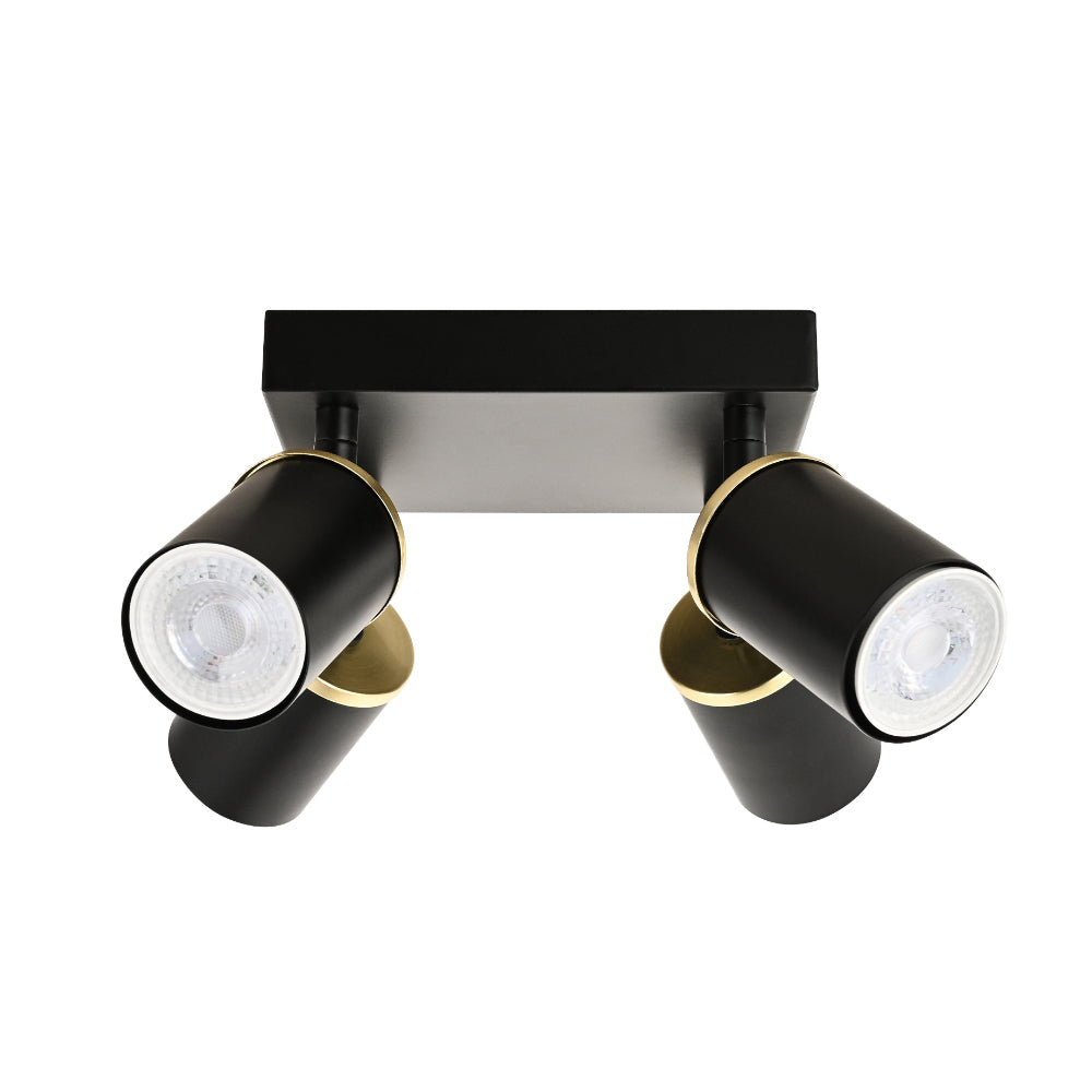 Talbot 4-Spot Matte Black Plate