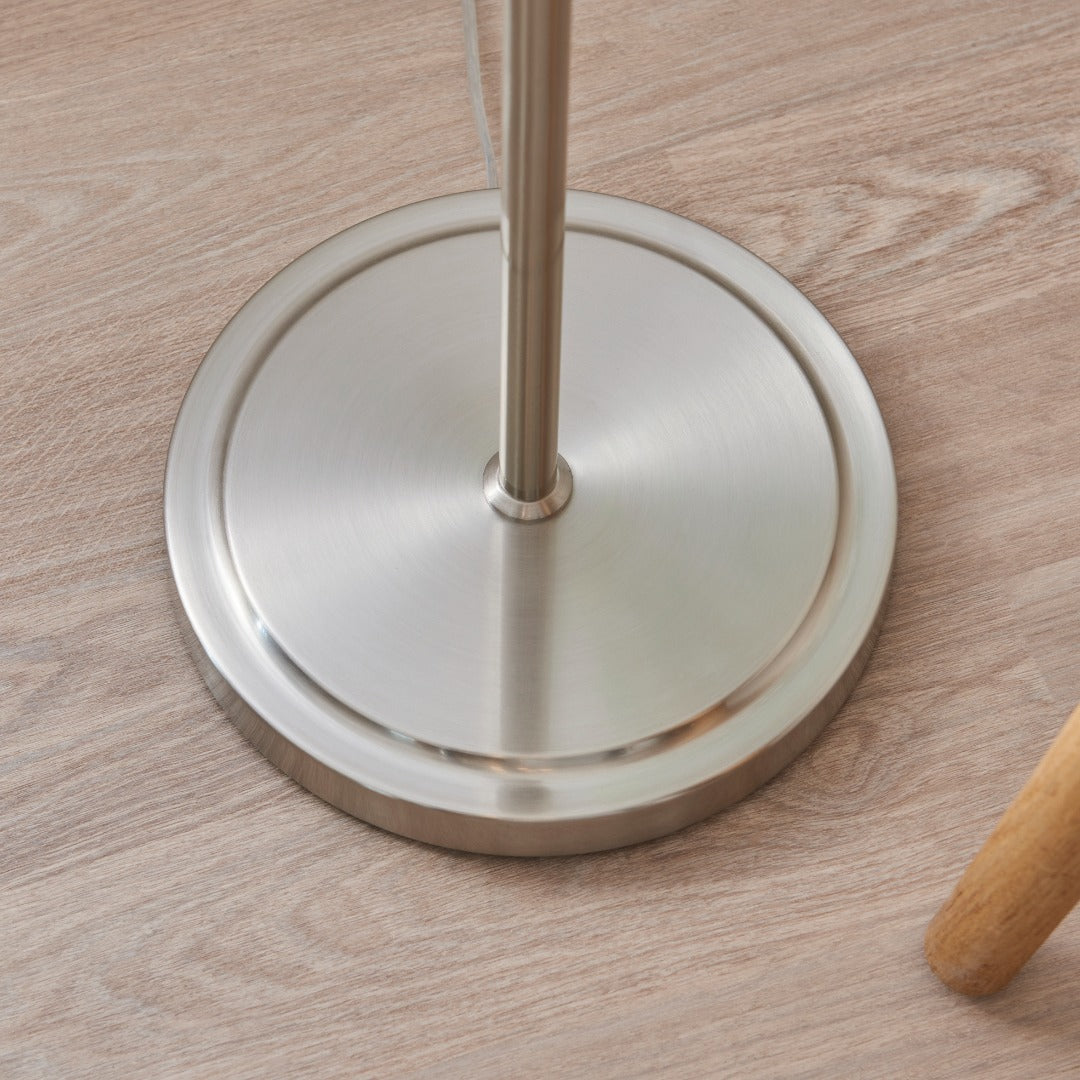 Marston Satin Nickel Floor Lamp