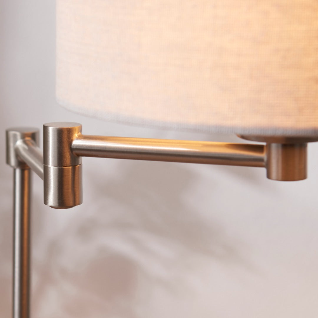Marston Satin Nickel Table Lamp