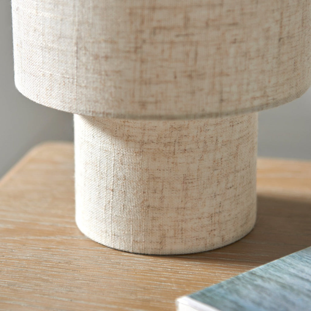 Buxton Natural Faux Linen Table Lamp