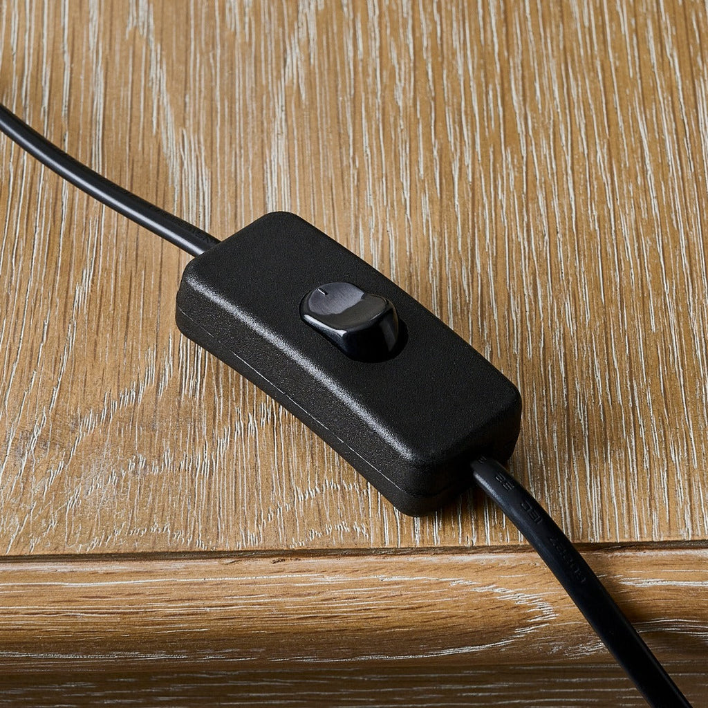 Emmy Antique Brass and Smoke Glass Table Lamp