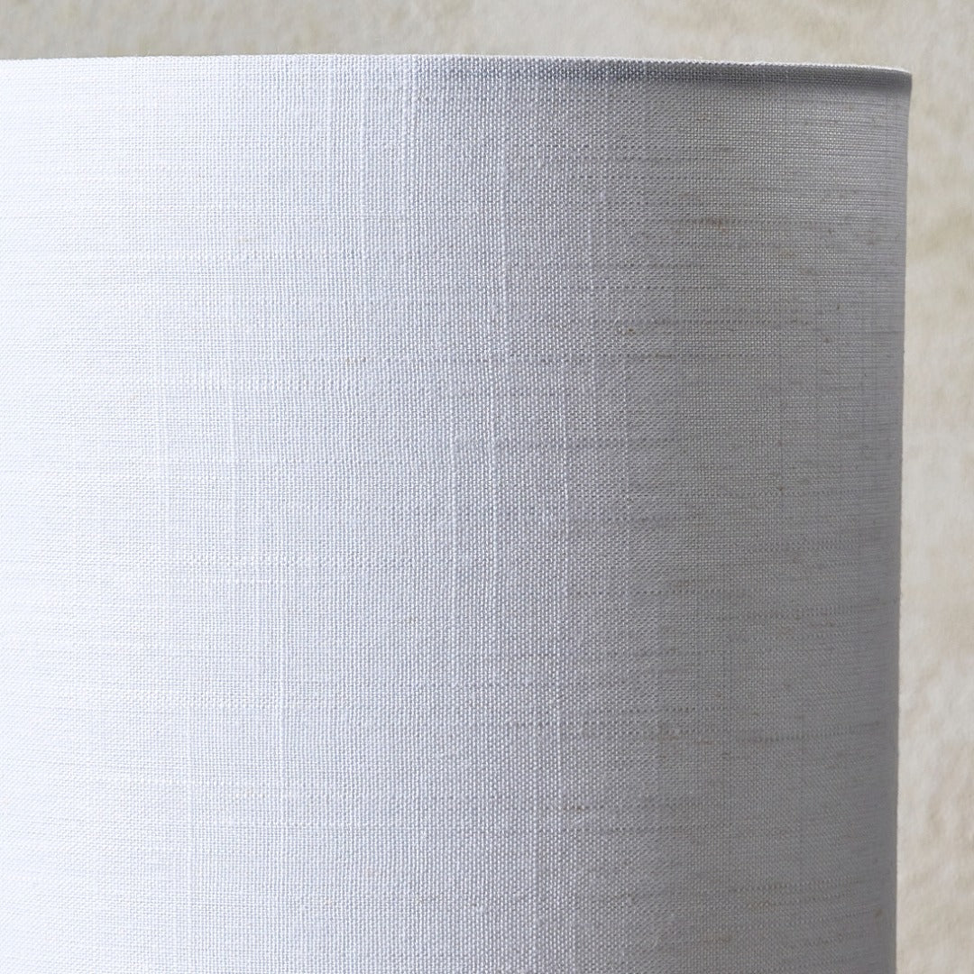 Emmy Satin Nickel and Clear Glass Table Lamp