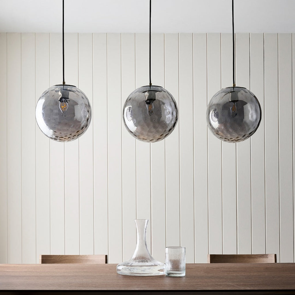 Tamara 3-Light Antique Brass Pendant Bar