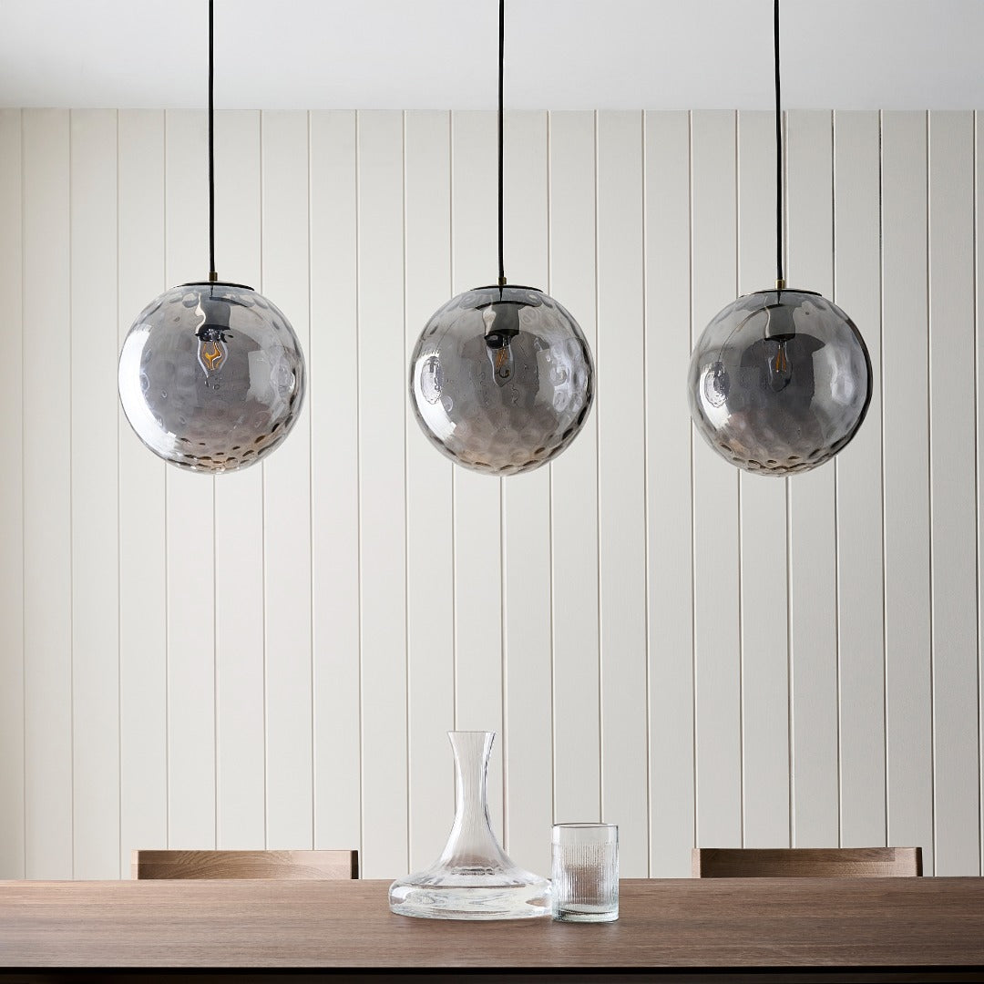 Tamara 3-Light Antique Brass Pendant Bar