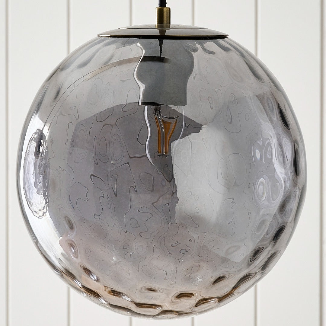 Tamara 3-Light Antique Brass Pendant Bar