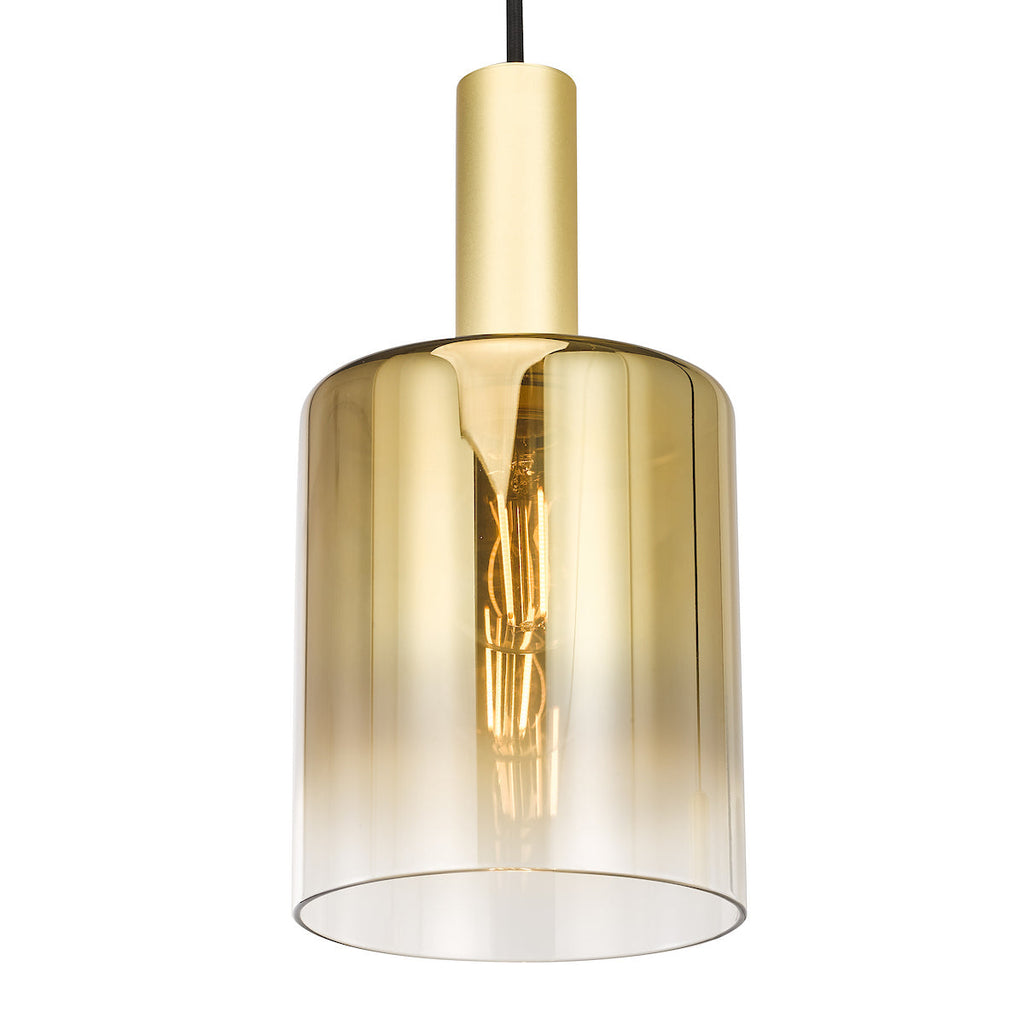 Savannah 3-Light Satin Gold Cluster Pendant
