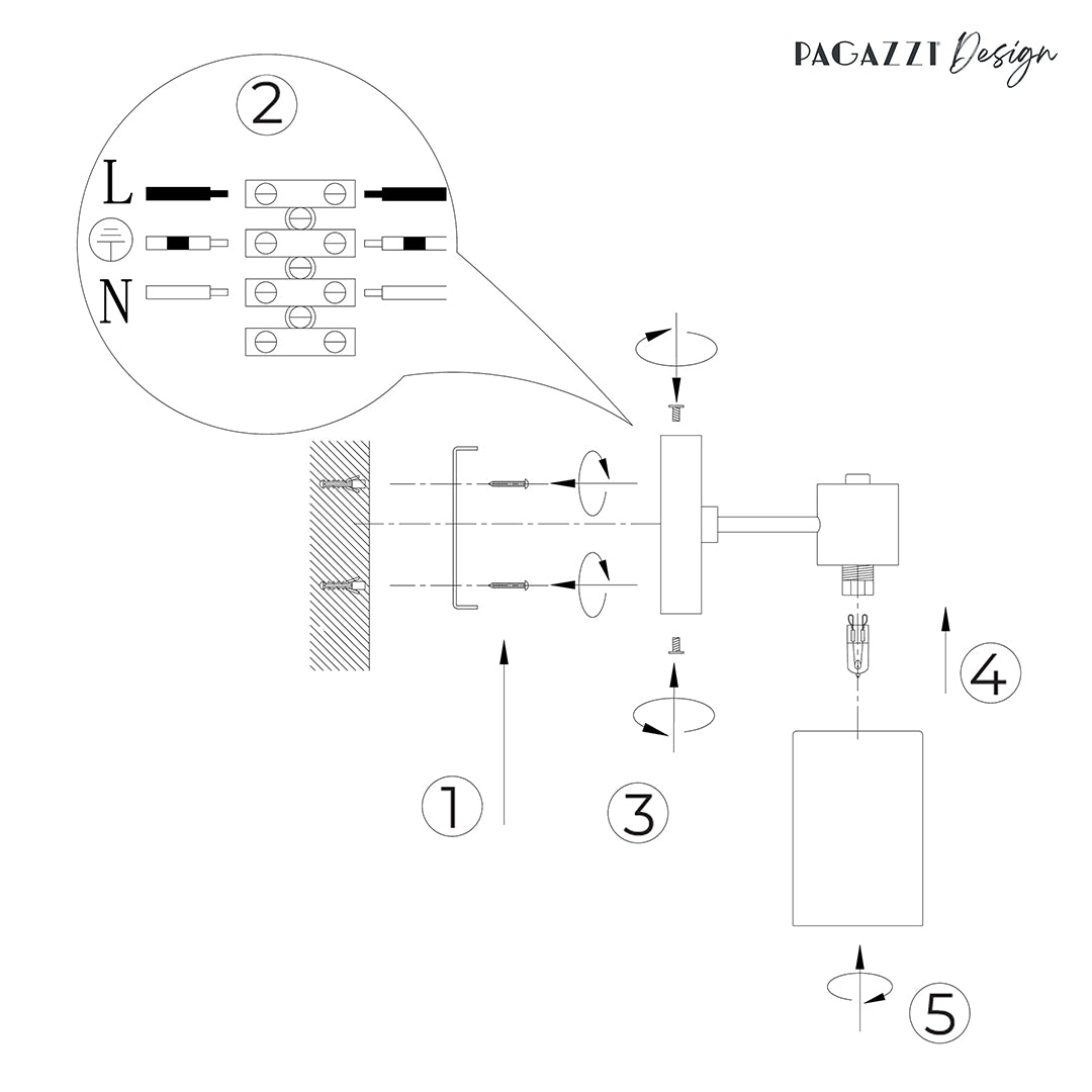 Maya 1-Light Antique Brass Wall Light