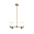 Maya 5-Light Antique Brass Semi-Flush Ceiling Light